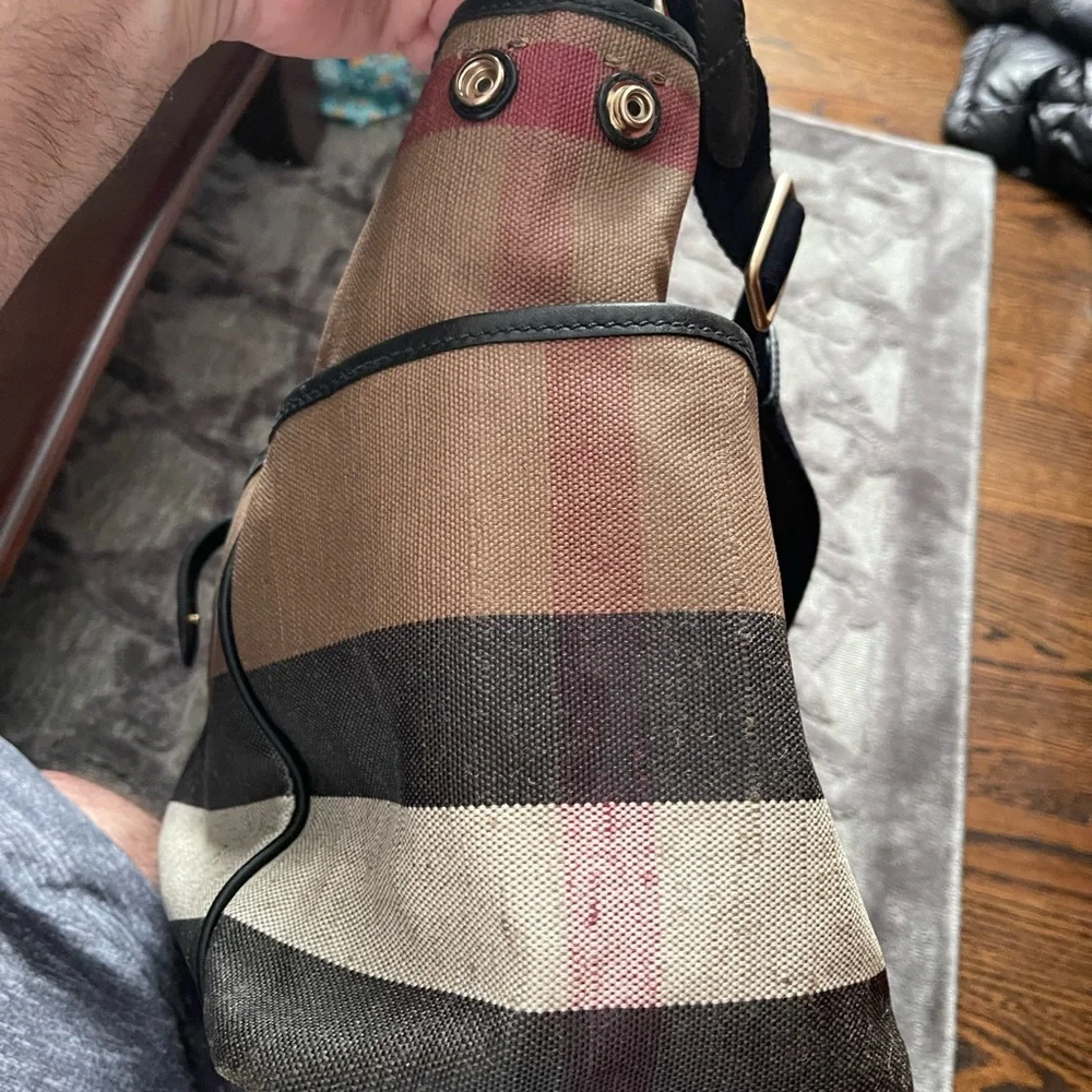 Burberry diaper bag